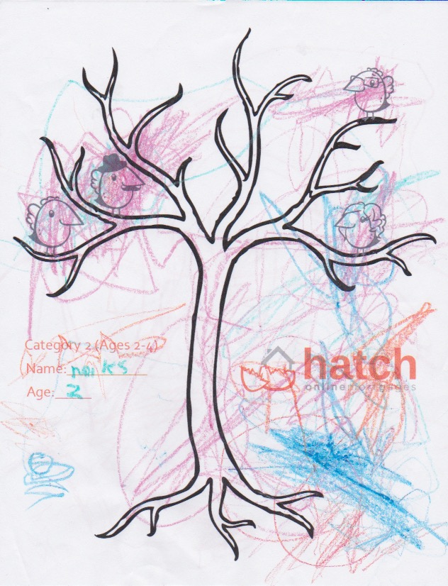 Hatch Online Mortgages Colouring Contest Age 2